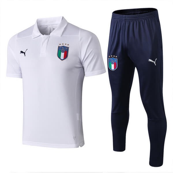 Polo Conjunto Completo Italia 2018 Blanco